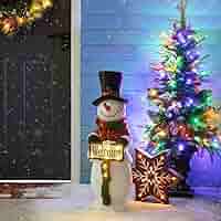 SnowMan　LIVETOUR　2021　Mania Holiday Living 2-ft LED Pop Up Snowman Decoration ES69-872L